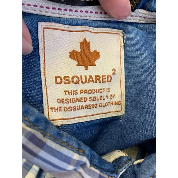 DSQUARED2 Long Sleeve Plaid Buttoned Shirt Size XXL - Picture 10 of 12